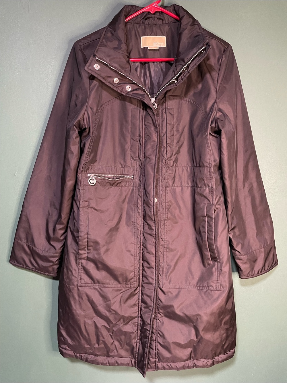 Michael Kors Women's Dark Chocolate
Brown Long Parka SZ- Sm